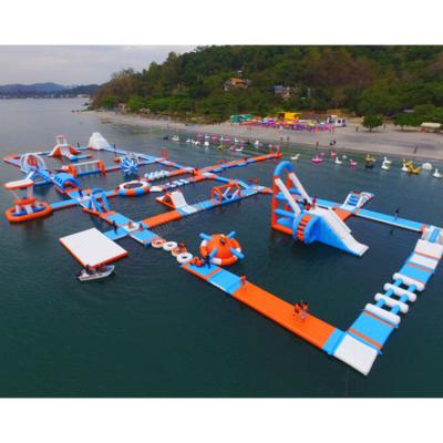 China Dourable Commercial Inflatable Water Park with Water Slide and Custom Inflatable Ground Pool Water Park for Kids and Adults for sale