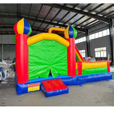 China Waterproof Commercial Outdoor Large Inflatable Bouncy Castle Jumping Castle With Slide Kids Amusement City Playground Adult Theme Park for sale