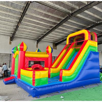 China Customized Large Jumping Inflatable Bouncing Playground Waterproof Outdoor Fun City Castle Kids Circus Adult Carnival Castle for sale