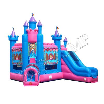 China Waterproof Outdoor Commercial Inflatable Castle Bouncing Bouncy Kids Party Time Inflatable Jumping Castles Combo With Slide for sale