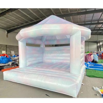 China UV Protective  Flame Retardant  Waterproof Commercial white bounce house with slide white house bouncing castle all white 13byb13 bounce house for sale