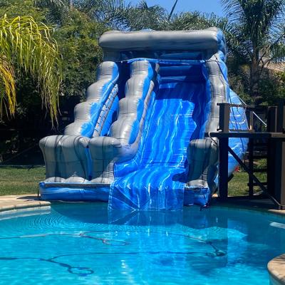 China Dourable 2023 Outdoor New Big Water Inflatable Slide Inflatable Waterslide Kids Jumping Jungle Slide Inflatable Water Slide for sale