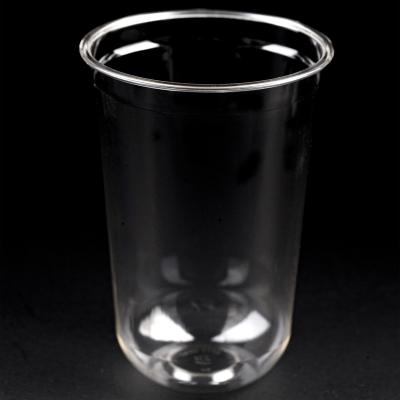 China Restaurant coffee shop cold drink shop diner popular selling biodegradable pla clear  juice cups with lids for sale