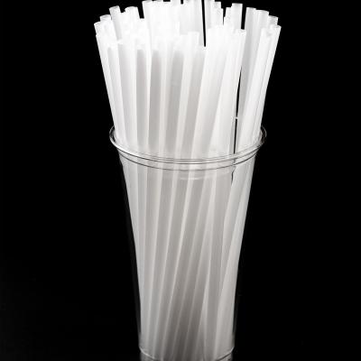 China Cold water and hot water Biodegradable Compostable PLA plastic Straws for Juice Cold Drinking Cup and beverage cups with individual package for sale