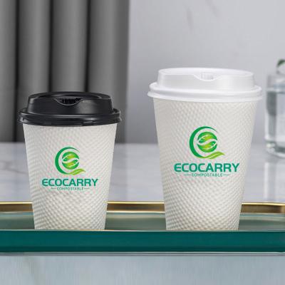 China Cold water and hot water factory popular product biodegradable Disposable Pla coated paper cups can match with pla paper cup lids for sale