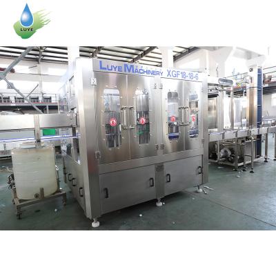 China High Precision Level LUYE Bottle Water Filling Liquid Filling Making Machine for sale