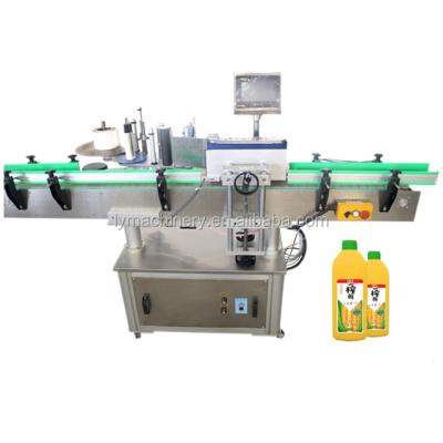 China 2022 Product Easy Operation High Automatic Glass Jar Can Sticker Wine Water Bottle Round Bottle Labeling Machine For Round Bottles for sale