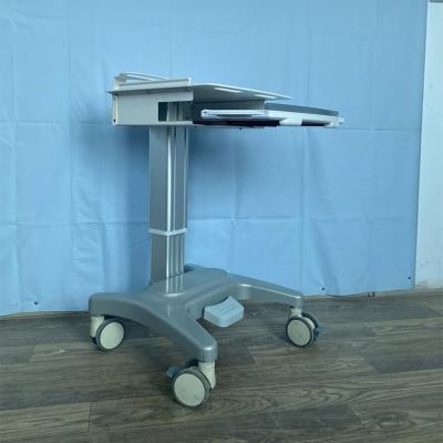 China Stainless Steel Traditional Aluminum Trolley For Machine PC Medical Mobile Workstation Medical Trolley for sale