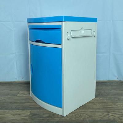 China Traditional Medical Cheap ABS Plastic Mobile Hospital Beside Cabinet Bedside Locker Medical Table For Clinic Furniture for sale