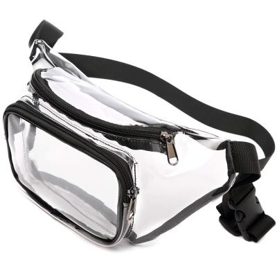 China Motorcycle & Clear Biker Cross - Body Purse Transparent Adjustable Belt PVC Waterproof Waist Fanny Bag for sale