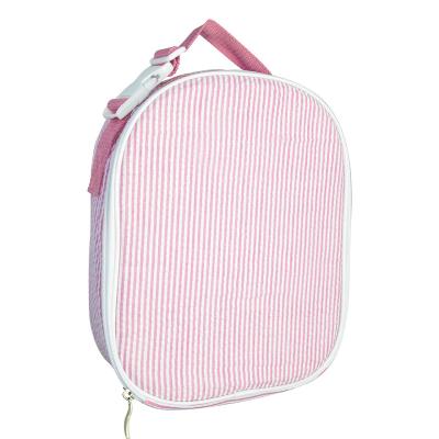 China Fashion High Cost Performance Cotton Fabric Kids Lunch Box For Women Lunch Cooler Bag for sale