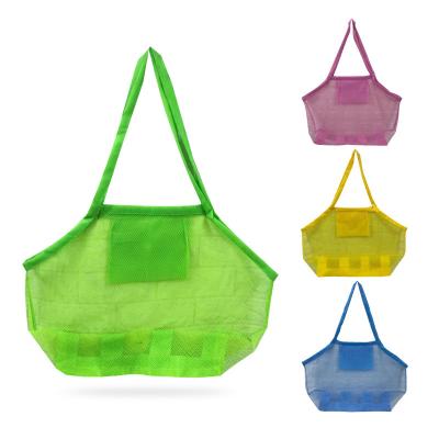 China Amazon Shell Collection Large Mesh Beach Tote Bag Portable Toy Storage Hot Bag For Kids for sale