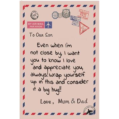 China Girl Letter New Arrival Anti-Static Fleece Printed Quilts Air Conditioning Blanket for sale