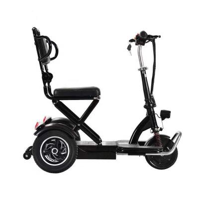 China Stainless Steel 2024 Lithium battery folding electric Tricycle for eldery handicap outdoor Traveling Scooters for sale