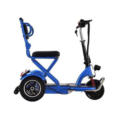 China cheap price handicapped scooters lightweight Folding Electric bicycle Traveling tricycles for handicap 110cm * 59cm * 50cm for sale