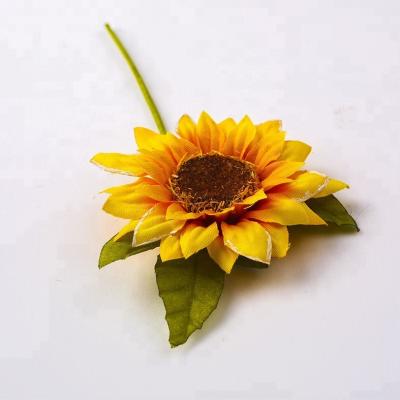 China Polyester+iron Factory Direct Sale Sunflower Gift Artificial Flower for sale