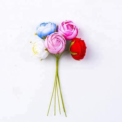 China Wholesale Polyester+iron mini rose main flower for sale