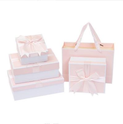 China Recycled materials wholesale birthday box with pink and blue jewelry packaging box gift box packaging for sale