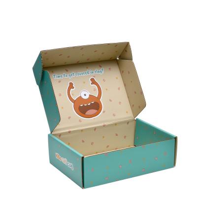 China Recycled Materials Corrugated Flat Shipping Foldable Corrugated Paper Boxes Box for sale