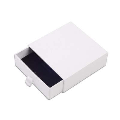 China Recyclable Best Quality White Jewelry Box Style Customizable Push-Pull Packing Case For Sale for sale