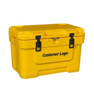 China Wholesale Rotomolded Waterproof Yellow Color Coolers Fish Box Cooler Cooler for sale