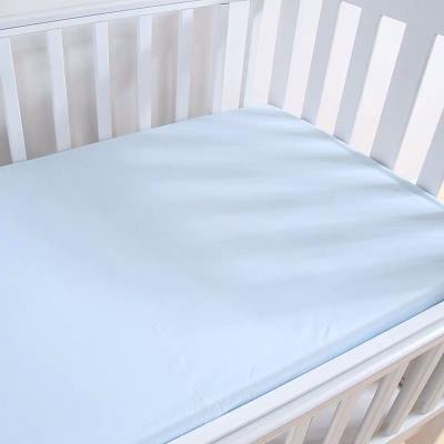 China Waterproof 100% Cotton Kids Mattress Cover Protector Crib Fitted Sheet For Baby for sale