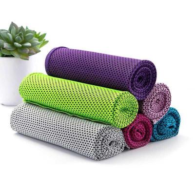 China Custom QUICK DRY 100% Cotton Gym Sports Spa PVA Instant Cooling Towel for sale