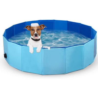 China Pets Rest Collapsible Pet Tub for Dogs Outdoor PVC Swimming Bathing Tub Kiddie Pool for Dogs and Cats and Children for sale