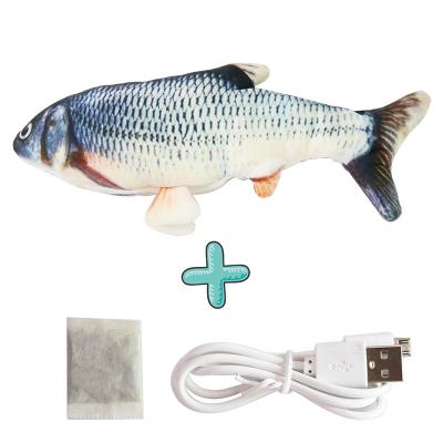 China Electronic Fish Toy Cat Dog Pet Electric Floppy Flippity Moving Catnip Flippity Fish Viable USB Charger for sale