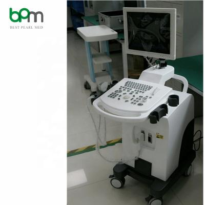 China Cheap Digital Doppler Diagnostic Mobile Ultrasound Trolley Medical Ultrasound Machine Price BPM-BU100 for sale