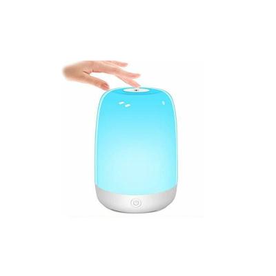 China Modern Rechargeable Battery Desk Lamp RGB Built-in Colorful Light Night Lamp For Baby Touch Smart Toy Lamp for sale