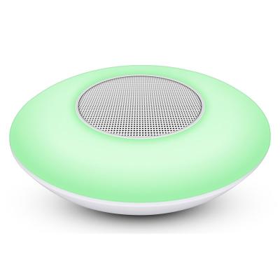 China Portable Phone Function Wireless Speaker With Night Light Function Audio Playing Outdoor Wireless Speaker LED Speaker Lamp for sale