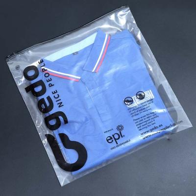 Κίνα OEM Disposable Matte Waterproof Zipper Ziplock Bag Ziplock Packaging Biodegradable Frosted Plastic Bag For Clothing προς πώληση