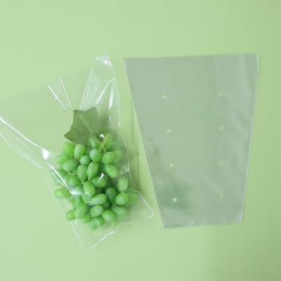 China Recyclable BOPP CPP Cone Shaped Custom Printed Lettuce Herbs Plastic Fresh Food Vegetable Packaging Bags for sale