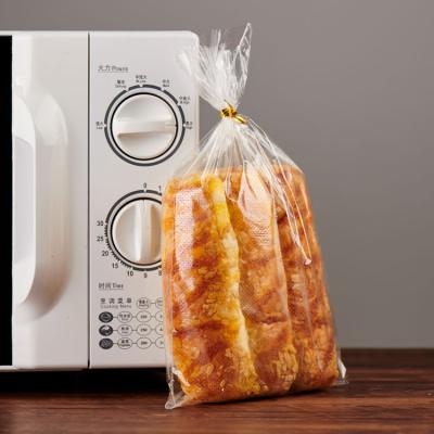 Chine 30X45 Security Micro Perforated Cellophane Transparent Clear BOPP Bags For Bread Cello Perforate Bakery Twist Ties Micro Punch Bag à vendre