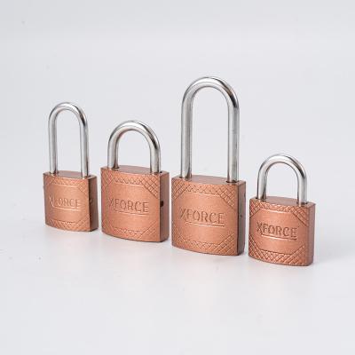 China High Security Factory Supplier Durable Material Tools Medium Duty Color Iron Solid Brass Padlock With Atomic Keys for sale