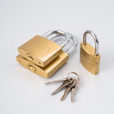 China High Security Durable High Security Cylinder Lock Candado Pad Candados European Style Lock Sets Economical Type Solid Imitation Brass Padlock for sale