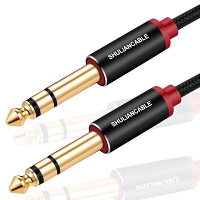 China COMPUTER 1/4 Inch Guitar Instrument Cable, 6.35mm TRS to Male Stereo Audio Cable 6.35mm TRS to Male for Electric Guitar, Bass Guitar for sale