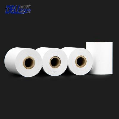 China 100% wood pulp hot sale high quality 100% pure wood pulp, size 80*80mm, thermal cash register paper OEM till paper roll for sale