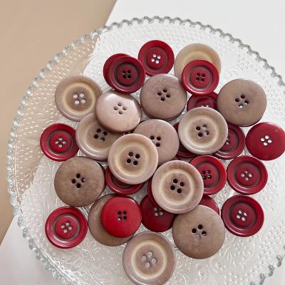 China Dry Clean High Quality And Environmentally Friendly Fruit Button Customized Four Hole Coat Clothing Button for sale