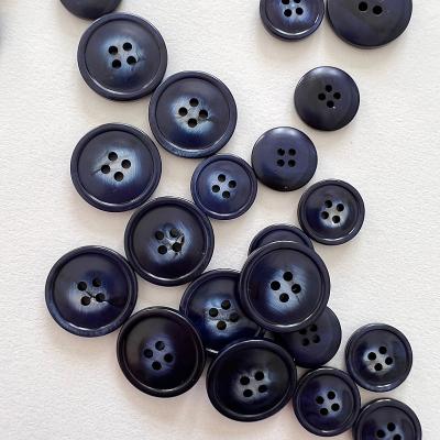 China Can Be Dry Cleaned And Washed Custom Four Hole High Quality Round Button Resin Environmental Protection Suit Button for sale