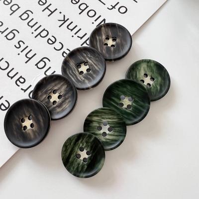 China Can Be Dry Cleaned And Washed High Quality Environmental Friendly Resin Buttons For Customized Four Hole Costume Clothing for sale