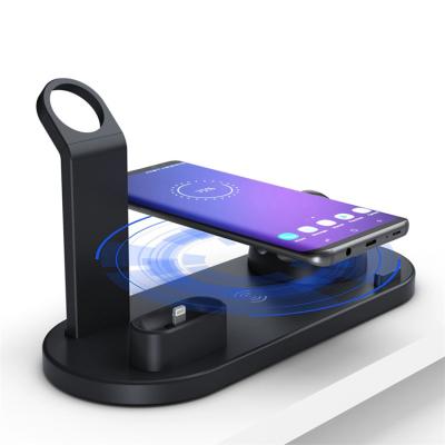 China Mobile Phone 5 in 1 Fast Wireless Charger 10W Fast Charging Dock Station for iPhone 12 for Samsung for Huawei for AirPods for iWatch for sale