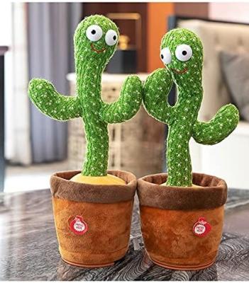 China COMEMOIR Electronic Plush Shake Dancing Cactus Plush Toys USB Charging 120 Songs Twisty Singing Cactus Dancing Plush Toy for sale