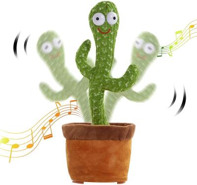 China COMEMOIR Amazon Plush Toy COMEMOIR Amazon Hot Selling Soft Plush Cactus Singing Plush Toys Electric Talking Dancing Toy for sale