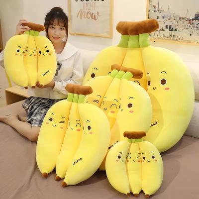 China COMEMOIR Kawaii Sofa Plush Cushion Creative Cartoon Cute Banana Plush Pillow Banana Toys for sale