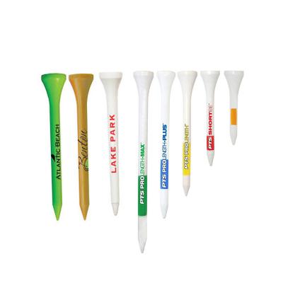 China Wholesale Golf Sports Accessory Promotional Giveaway Custom Logo Printed Plastic Golf Tee for sale