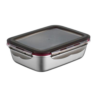 China Steamable High Quality 304# Stainless Steel Airtight Food Container Cool Lunch Box for sale