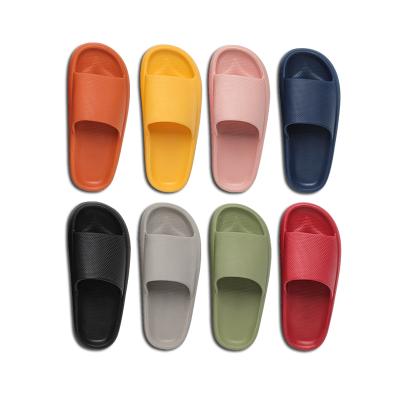 China Lightweight Slips Comfortable EVA Men's Multiple Colors Bathroom Shoes Women's Slides Open Toe Home Slippers for sale