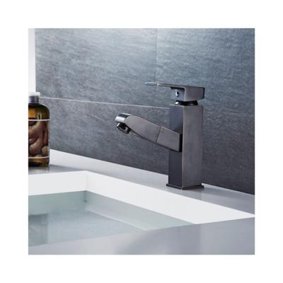 China Custom Thermostatic Cold Waterfall Basin Faucet Black Single Hole Basin Faucets Factory Faucets Hot Cold Water for sale